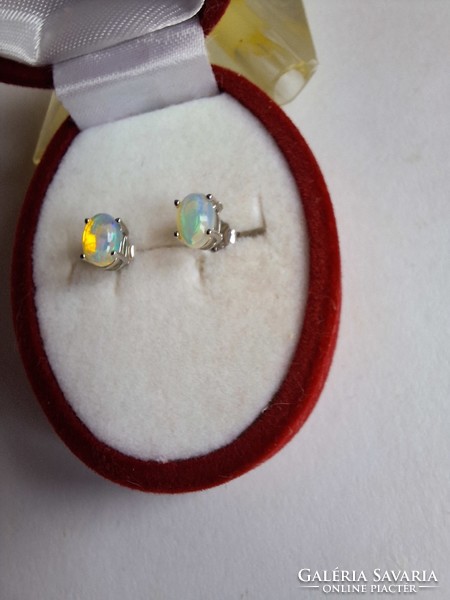 Australian opal earrings, 925 silver