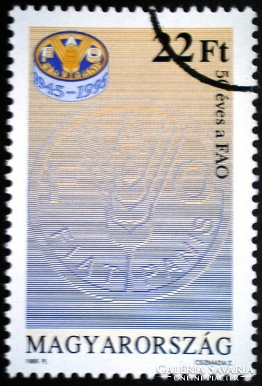 M4293 / 1995 50-year-old fao stamp is a post-clear sample stamp
