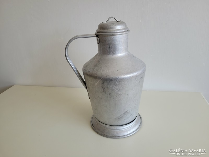 Old aluminum water jug 7 liter vintage jug