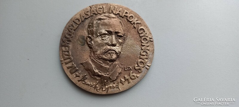Györgyi Lantos (1953-) 1994. 'Iv. Business days pearl '94 - Árpád Hensch' commemorative medal