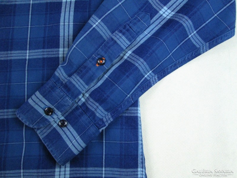 Original tommy hilfiger (l) elegant checkered long sleeve men's shirt