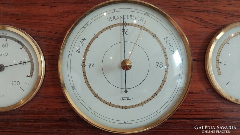 Fischer barometer, weather forecaster