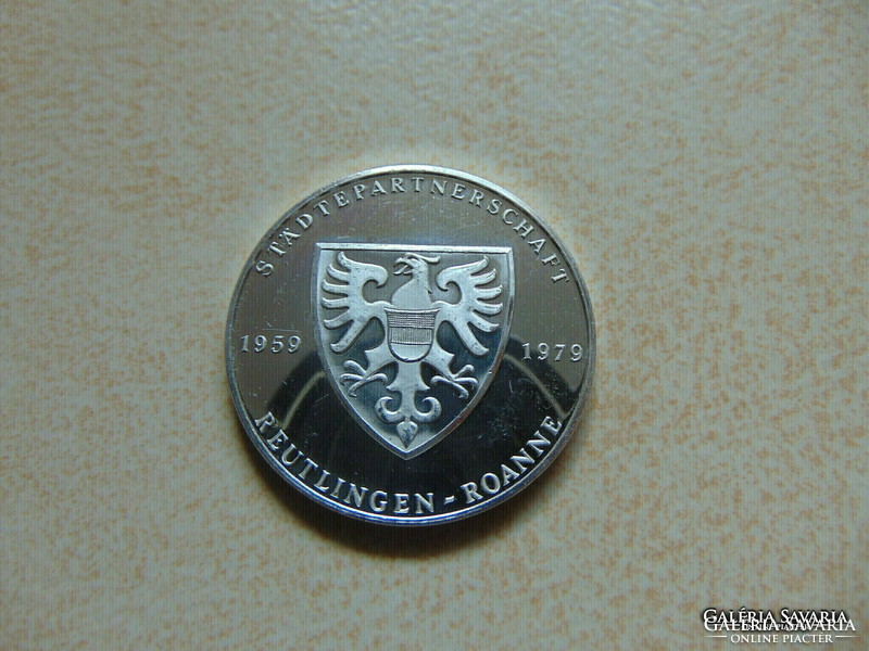 Germany Silver Commemorative Medal 1979 23.87 Grams of 100% Silver
