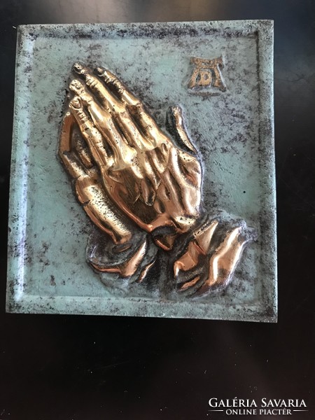 Bronze plaque based on a drawing by Albrecht Dürer: Praying Hands (302)