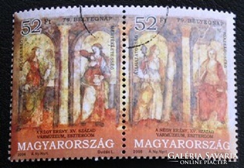 M4855-6  /  2006 ABélyegnap - festmények bélyegpár postatiszta mintabélyegek