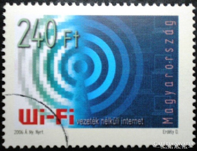M4833 / 2006 wifi - wireless internet stamp postage clean sample stamp