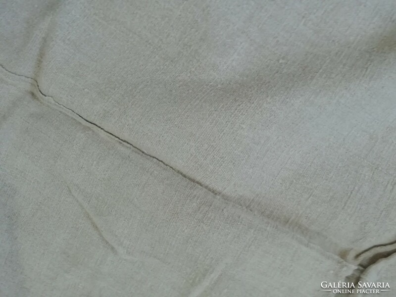 Old linen tablecloth, blanket 182cm x 105cm