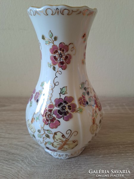Zsolnay butterfly vase 18 cm