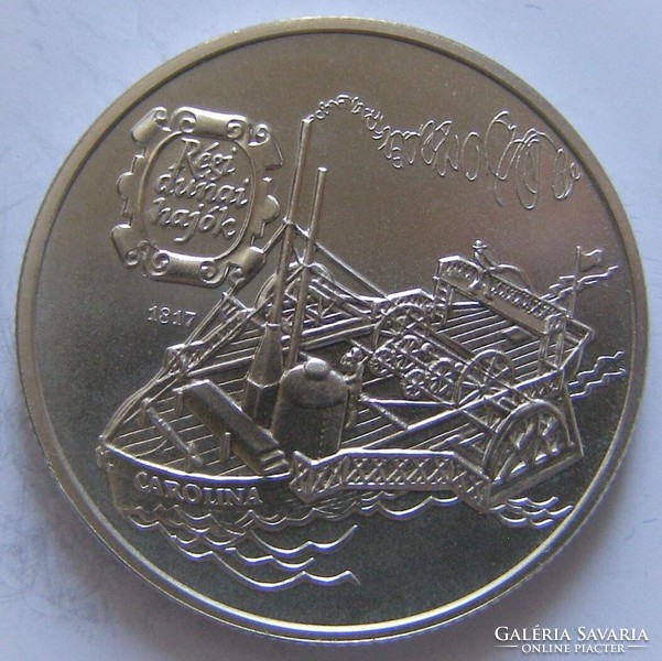 Old Danube ships - carolina -1994 - silver coin - 500 ft - art&decoration