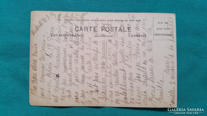 Antique French postcard