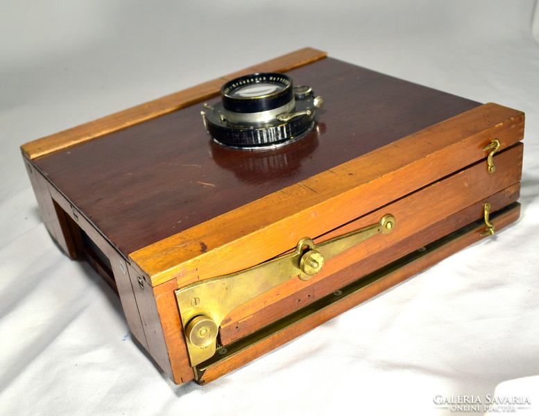 Around 1910-20 wooden antique camera with schneider kreuznach lens!
