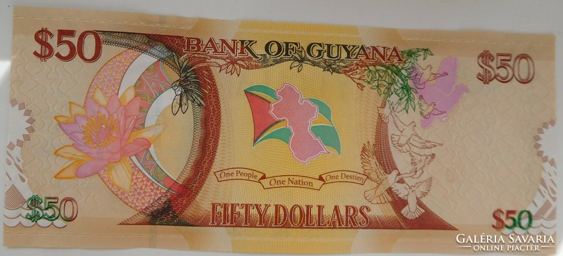 Guyana  50 dollár 2016 UNC