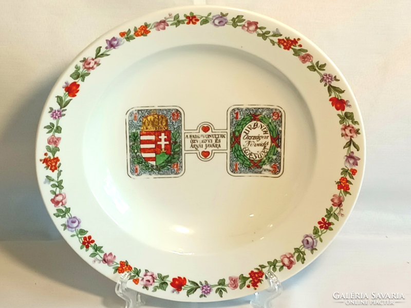 URÁNIA ORSZÁGOS NŐVÉDŐ EGYESÜLET 1914-15. fali tányér