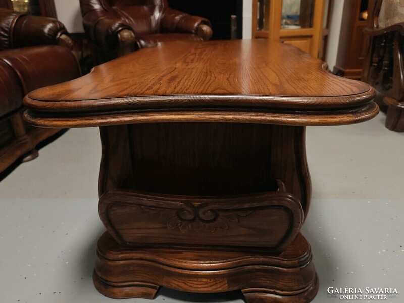 Beautiful saporro rustic solid oak coffee table