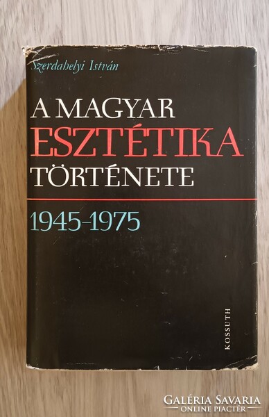 István Szerdahelyi - the history of Hungarian aesthetics 1945-1975