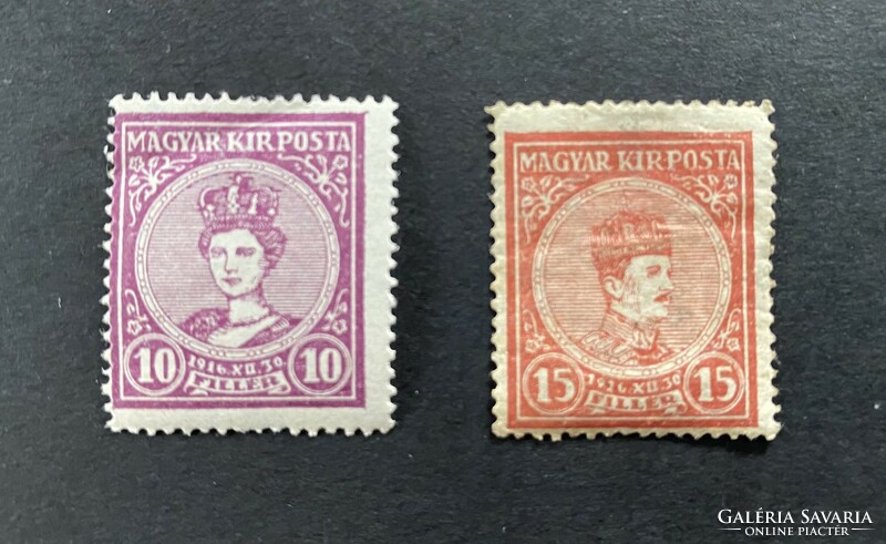1916. Crowning row ** * with mail-clear break and filed lot
