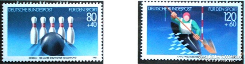 N1238-9 / Németország 1985 Sportsegély bélyegsor postatiszta
