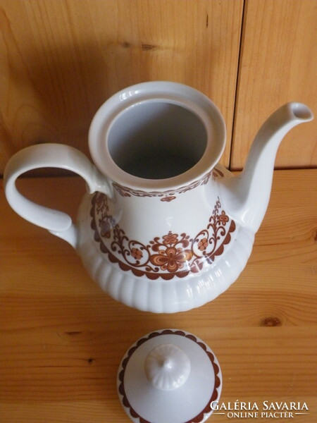Porcelán kiöntő, teás, fedeles kancsó - Bavaria Mitterteich 527/2 -