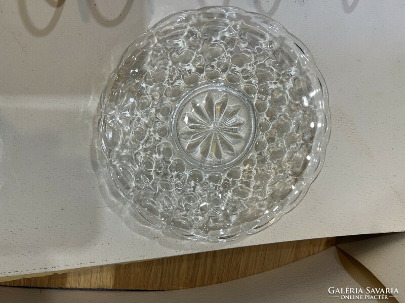 Dessert crystal glass plates, 6 pieces, size 17 cm. 4546