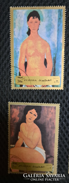 1972. Fujeira amedeo modigliani stamps f/5/8