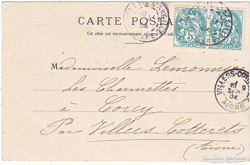 Franciaországi képes levelezőlap 1904