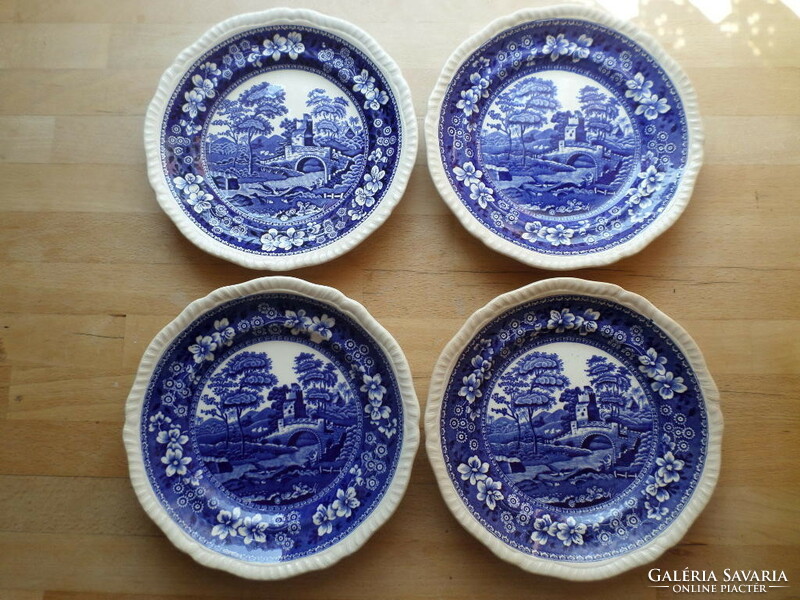 4 English copeland spode porcelain small plates 19.5 cm