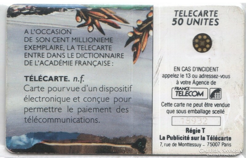 Külföldi telefonkártya 0554 Francia