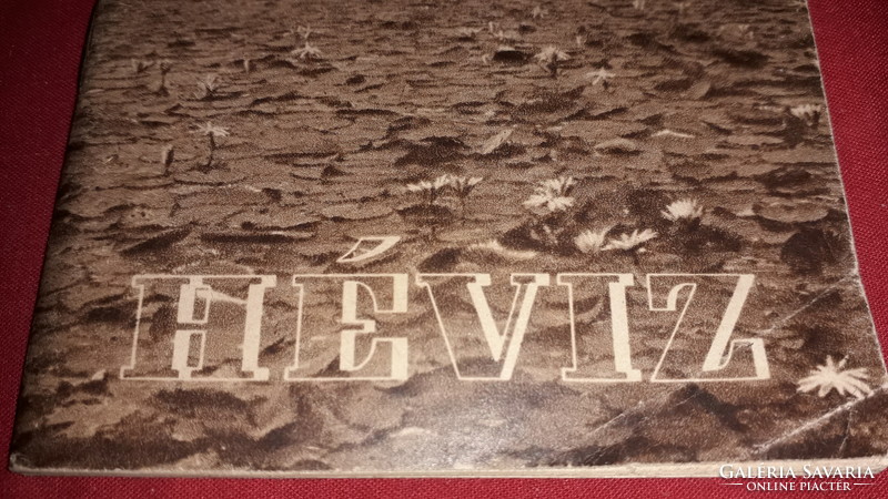 1957. Get to know your country! Hévíz black and white (sepia) publication book cover according to the pictures