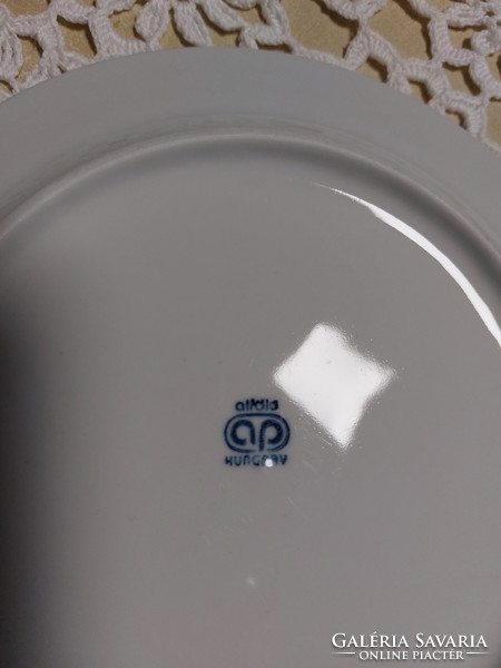 Alföldi porcelain, blue striped cookie plate, 1pc