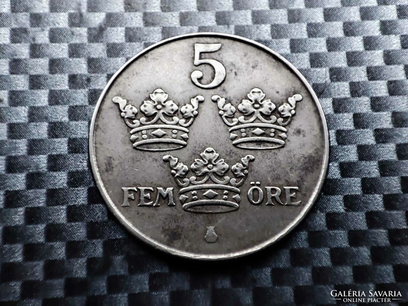 Sweden 5 cents, 1947