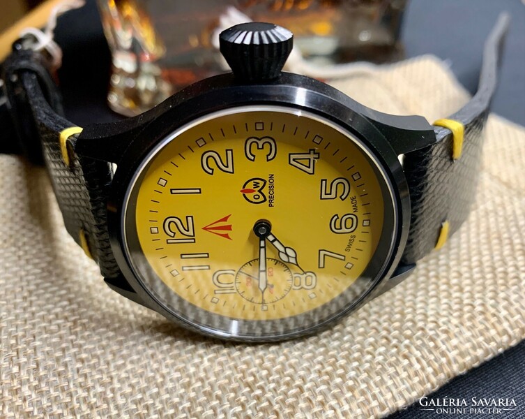 Ollech & wajs watch co. - New Swiss o & w military watch with glass back