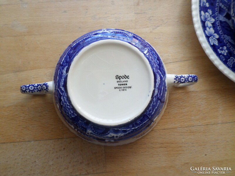 6 English copeland spode porcelain soup cups