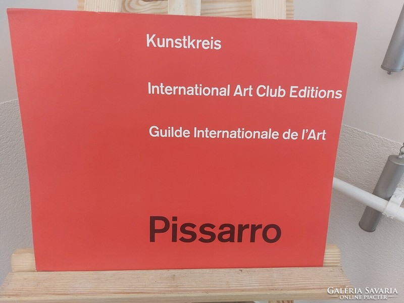 (K) international art club (1965) 5 Pissarro prints, reproduction 35x43 cm