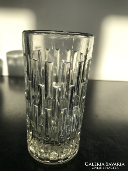 Interesting cast glass tumbler (302)