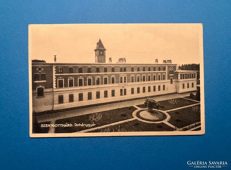Szentgotthárd, tobacco factory - postcard 1938