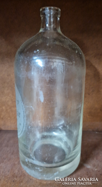 Régi szódásüveg, Pátria Szikvízgyár Kecskemét felirattal fej nélkül