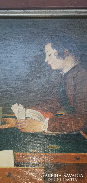 Jean-Baptiste Simeón Chardin - Kártyavár építés c. festmény másolata