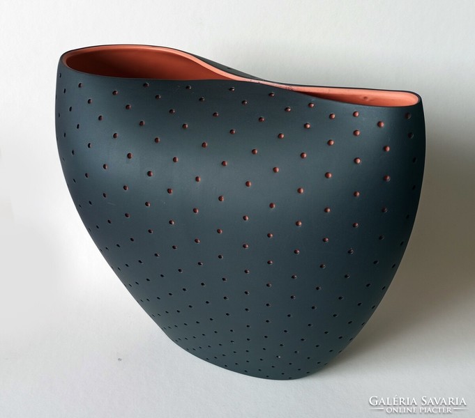 Doriana & massimiliano fuksas 'aldo' organic porcelain design vase alessi 2012