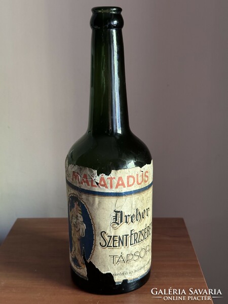 Beer bottle with Dreher label