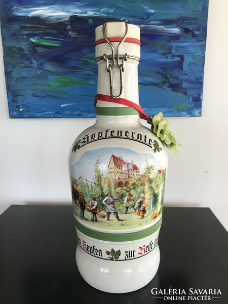 Giant Bavarian glass beer bottle ii. (M135)