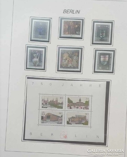 Postatiszta Berlin 1045 Előnyomott, filázott SAFE album postatiszta bélyegekkel   1149,50 Euró