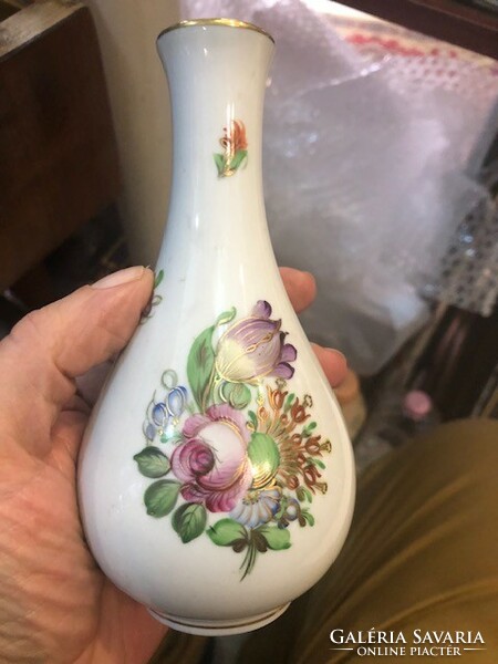 Herend antique jubilee Nanking bouquet vase, 16 cm.
