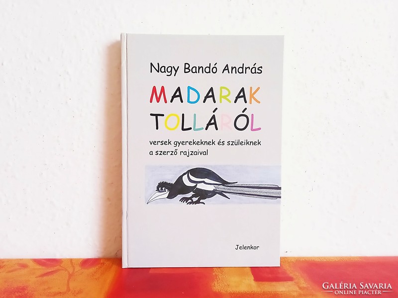 András Nagy Bandó book, about birds' feathers, poems, children's book