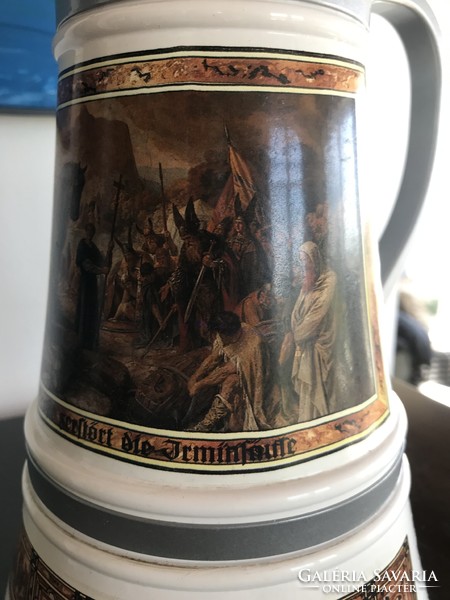 Giant Bavarian ceramic beer bottle. (M135)