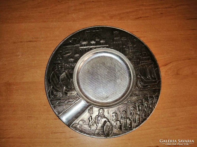 Old Russian aluminum ashtray - dia. 13.8 cm (n)