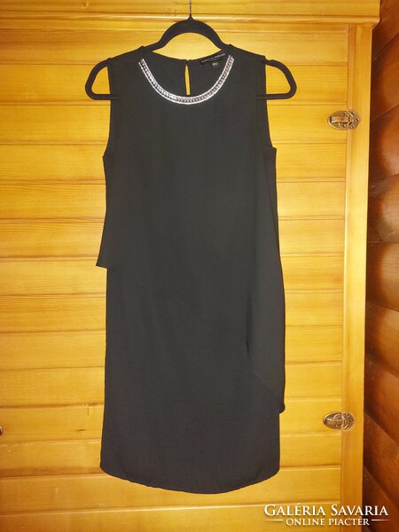 Dorothy Perkins Black Casual Sleeveless Midi Dress. S bust: 44cm, length: 90cm.