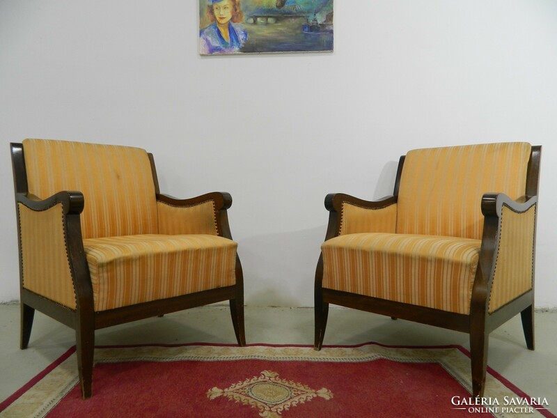 Antik / Art deco fotel pár ( Az ár a 2 db fotelre vonatkozik)