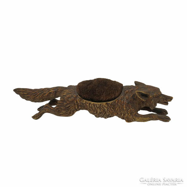 Vienna bronze fox -pen holder-m00808