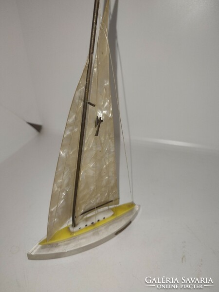 Retro Balaton plexiglass sailboat large size. 'Hévíz'