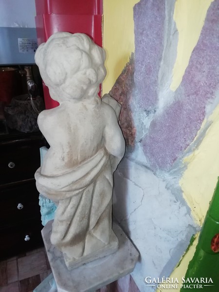 Spring figural sculpture artificial stone very heavy 47 cm high